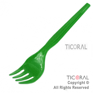 TENEDOR HS4946 CLASSIC PLAST VERDE x 20